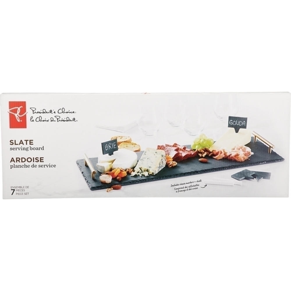Cheese Slate Serving board with Handles